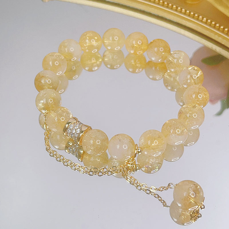 Lucky Citrine Healing Energy Bracelet