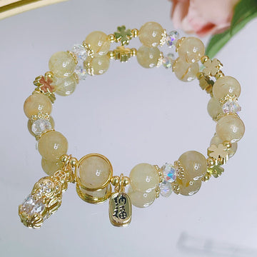 Lucky Pixiu Citrine Healing Energy Bracelet